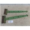 Image 1 : Pair of Vintage Cast Iron Hinges 24" Long
