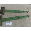 Image 3 : Pair of Vintage Cast Iron Hinges 24" Long