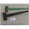 Image 5 : Pair of Vintage Cast Iron Hinges 24" Long