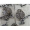 Image 3 : 5 Vintage Railway Adlake Padlocks
