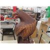 Image 2 : Large Carved Wood Eagle on Perch 28" Tall
