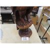Image 3 : Large Carved Wood Eagle on Perch 28" Tall