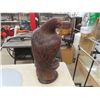 Image 4 : Large Carved Wood Eagle on Perch 28" Tall