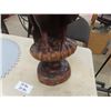 Image 7 : Large Carved Wood Eagle on Perch 28" Tall