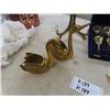 Image 3 : Brass Elephants, Swans, Goblets, Small Animals