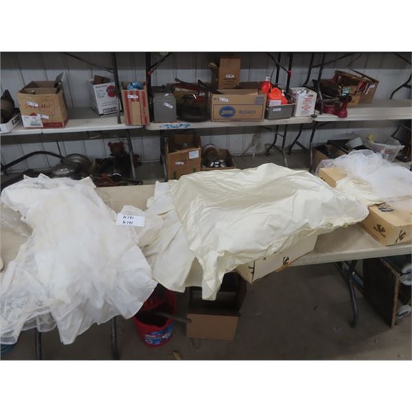 2 Vintage Wedding Dresses, Veil & Shoes