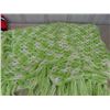 Image 3 : Heart Afghan 54"×60" & Green Fringe Afghan 54"×78"