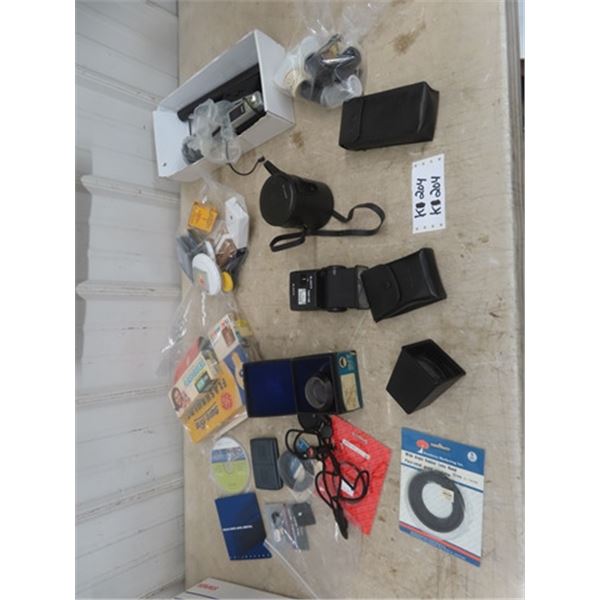 Camera Accessories: Vivitar Zoom Lens, Flashes, Flash Bulbs plus more
