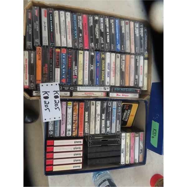 Cassettes - Mostly Rock : Kiss, Rush, Heart, Lee Aron, Head Pins