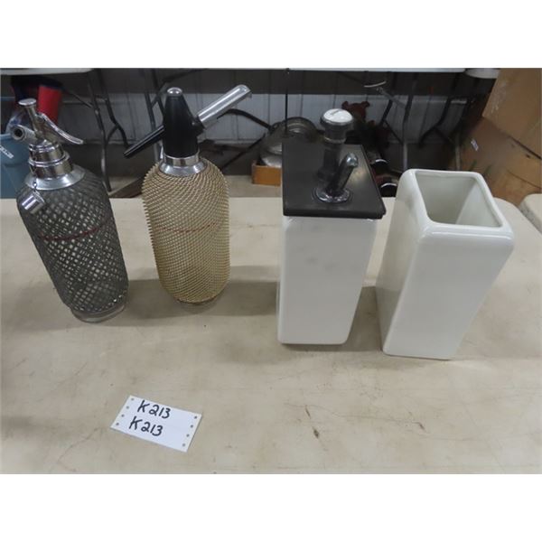 Ice Cream Topping Pump & 2 Soda Spritzers