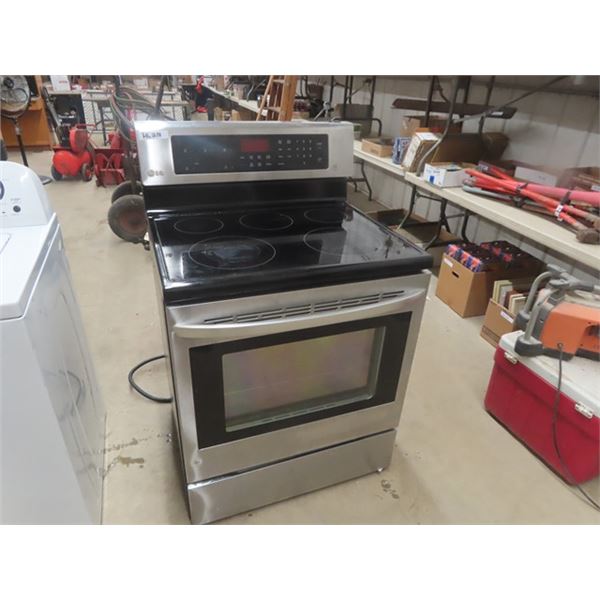 LG Model LRE 6383ST Stainless Steel Glass Top Stove with Convection Oven 30" Wide