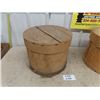 Image 2 : 2 Antique Wooden Cheese Box 13.5" x 16"