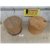 Image 4 : 2 Antique Wooden Cheese Box 13.5" x 16"