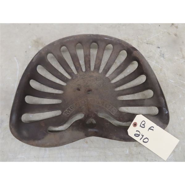 Cast Implement Seat McCormick
