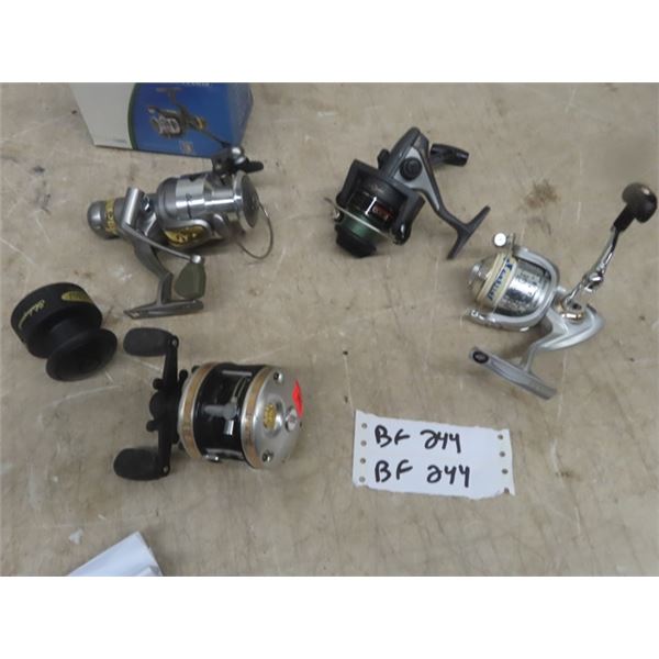 4 New Fishing Reels : Shakespeare, Prestige, Shimano, Abu Garcia
