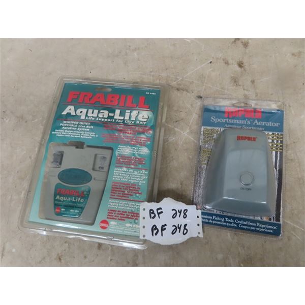 New Frabill AquaLife Support for Live Bait + Rapala Sportsman Aerator