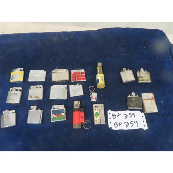 15 Lighters: Champion, Ranson, New Petro, Fisher, Aver, Brother, IMCO & 4 for Parts - 19 Total 