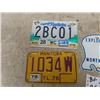 Image 2 : North West Territories License Plate, 2 Manitoba Plates, 1 Motorcycle 