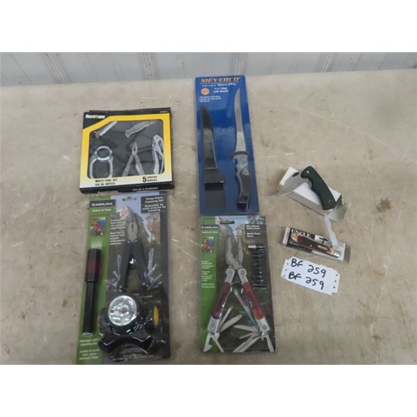 6 New Knife Multi Tool Sets