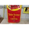 Image 4 : Coca-Cola 6 Pack - Take Home a Carton - Ton Sign 1942 Made in Canada,  St. Thomas Signs  - cut down