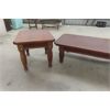 Image 2 : Table Set: Coffee Table 16"×26"×50", End Table 21"×22"×26"