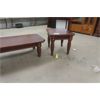 Image 3 : Table Set: Coffee Table 16"×26"×50", End Table 21"×22"×26"