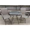 Image 1 : Bistro Table + 2 Swivel Chairs High Style 30"×30"×38"