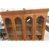 Image 7 : Sears Benchmade Maple 8 pc Dining/ Kitchen Set: China Cabinet 18"×48"×71", Table 30" ×42" wide plus 