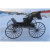 Image 1 : McCaughin Carriage Brockville Canada Single Seat Democrat Doctor Buggy with Canopy- Street Ready wit