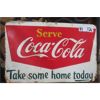 Image 1 : Vintage Coca-Cola Metal Sign - Off a Rack 10.5"×16"
