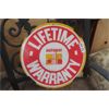 Image 1 : Vintage Metal Autopar Life Time Warranty Trademark Chrysler Tire Insert Sign 16" Wide