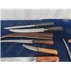 Image 5 : 10 Butcher/ Skinning/ Fillet Knives- 3 with Holsters