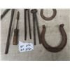 Image 3 : Forge Tools: Tongs, Cutters, Soldering Iron, Set of 3 Unlucky Horse Shoes