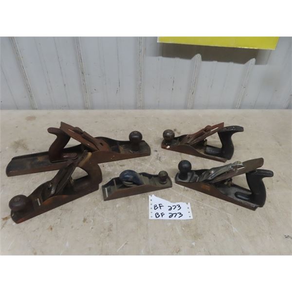 5 Wood Planes - Biggest: Stanely #6