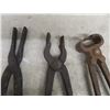Image 5 : Forge Tools: Tongs, Cutters, Soldering Iron, Anvil with Leather Cut Insert