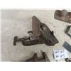 Image 5 : Old Tools: 3 Wood Planes, Saw Vice, 2 Pipe Wrenches, Leather Tool