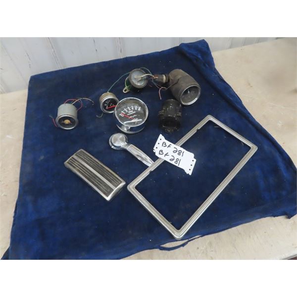 Auto Gauges : 3 RPM, Fuel, Oil, Compass + Auto Parts