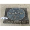 Image 1 : Bullard Metal Embossed Lathe Sign 10"×14"