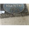Image 3 : Bullard Metal Embossed Lathe Sign 10"×14"