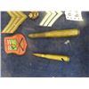 Image 6 : Military Patches, Masonic Ribbons, Big Caliber Military Shells- 1 Conberted to Bottle Opener