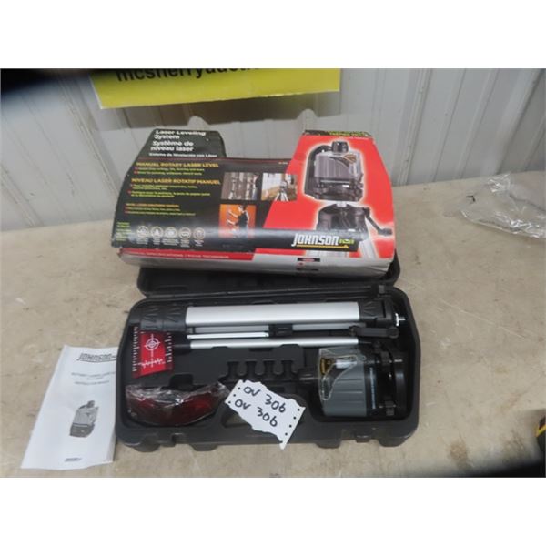 New Johnson Rotary Laser Level Kit with Case