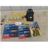 Image 1 : New Tools: Mastercraft Pliers/ Cutters 6"+8", Tool Holster, 14 in 1 Screwdriver, Paint Brushes plus 