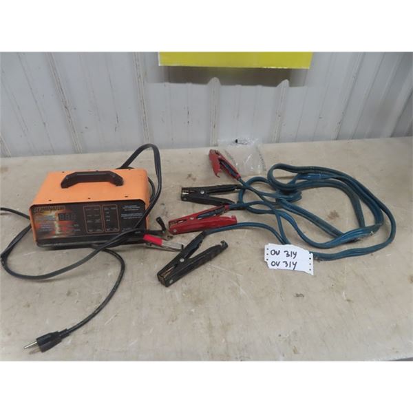 Eliminator Battery Charger + Booster Cables