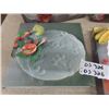 Image 4 : New Flora 26 pc Punch Bowl Set, New Studio Nova Fruit Bowl + 3 New Crystal Trays