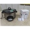 Image 1 : New Stainless Steel Crock Pot Slow Cooker + New Essential Coffee Grinder
