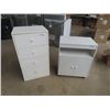 Image 1 : Modern 4 Drawer Dresser 16"×20"×37" + Microwave  Stand 15"×24"×30"