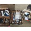 Image 1 : Assorted Plumbing Items: Drains, Elbow,  Soap Shelves, Cabinet Hinges plus more Misc.