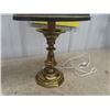 Image 2 : Modern Brass Table Lamps, Small Wooden Mantle Clock- Bombay Co.