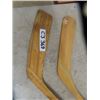 Image 3 : 2 Vintage Wooden Hockey Sticks: Sherwood, CCM Custom