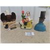 Image 5 : 3 Assorted Ceramic Figural Liquor Decanters: Eagle, Polish  Legion Horse + Rider, Hudson's Bay Abe L